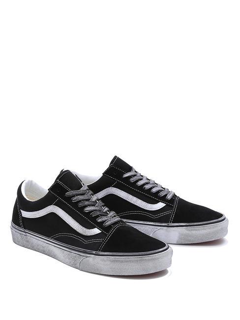 VANS UA OLD SKOOL  Tenisi din piele subliniat alb/negru - Pantofi unisex