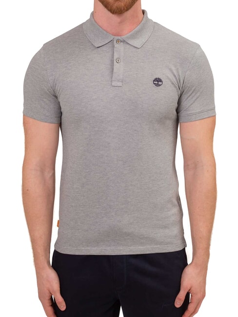 TIMBERLAND OYSTER RIVER Tricou polo cu maneca scurta erica gri mediu - maiou Polo