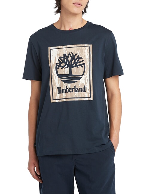 TIMBERLAND STACK LOGO Tricou din bumbac safir închis - tricou