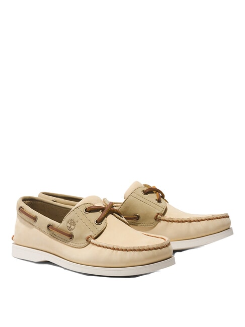 TIMBERLAND CLASSIC BOAT  Pantofi de barca cu cusaturi nubuc galben deschis - Pantofi bărbați