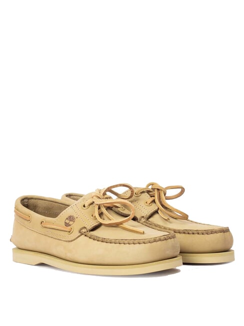 TIMBERLAND CLASSIC BOAT  Pantofi cu siret din piele intoarsa bej deschis - Pantofi bărbați