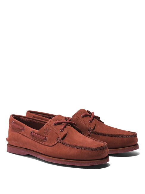 TIMBERLAND CLASSIC BOAT Pantofi de barca din piele intoarsa nubuc roșu închis - Pantofi bărbați