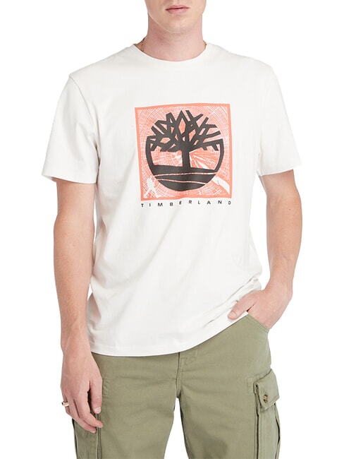 TIMBERLAND SHORT SLEEVE Tricou din bumbac alb vintage - tricou