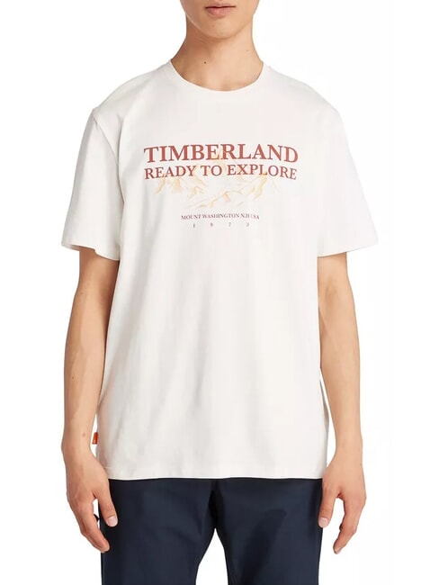 TIMBERLAND TFO SS OUTDOOR  Tricou din bumbac alb vintage - tricou