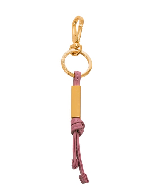 COCCINELLE ESSENTIAL Breloc din piele și metal pulpă roz - Portchei