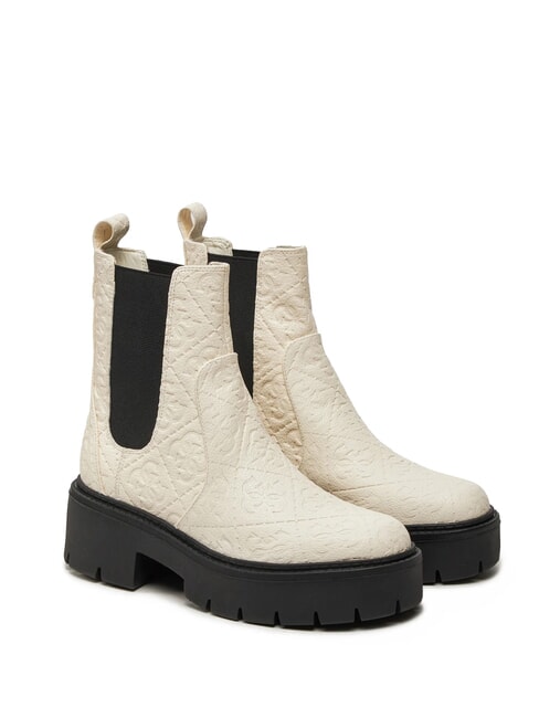 GUESS SHUZE Cizme chelsea slip-on ALB / NEGRU - Pantofi femei
