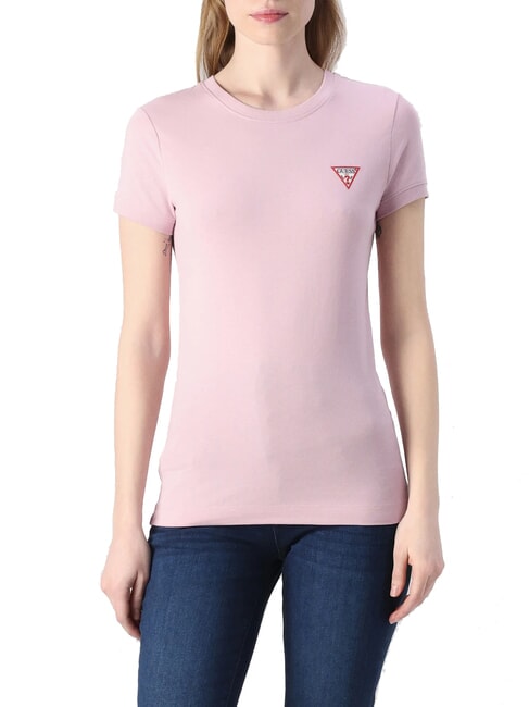 GUESS MINI TRIANGLE Tricou slim fit crema de liliac - tricou