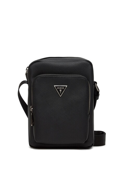 GUESS MILANO Geanta cu buzunar BLACK - Genți de umăr bărbați