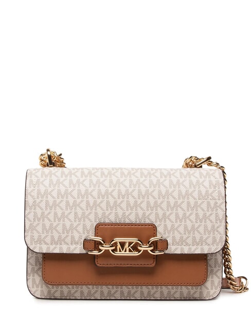 MICHAEL KORS HEATHER  Geantă de umăr / geantă crossbody vanilie/acrn - Genți femei