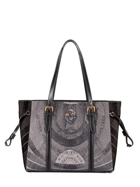 GATTINONI PLANETARIUM Geanta de cumparaturi pe umar BLACK - Genți femei