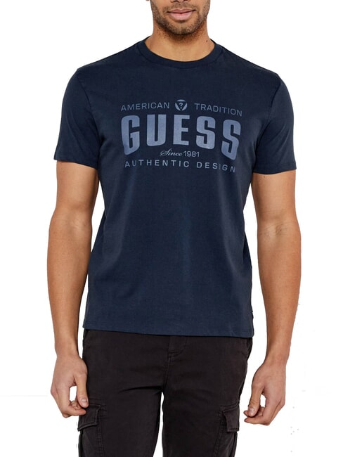 GUESS SS BSC TRADITION  Tricou din bumbac smart blue multi - tricou