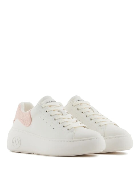 ARMANI EXCHANGE A|X Pantofi de damă alb aproape+roz deschis - Pantofi femei