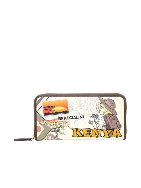 BRACCIALINI TUA CARTOLINE Kenya Portofel cu fermoar multi - Portofele femei