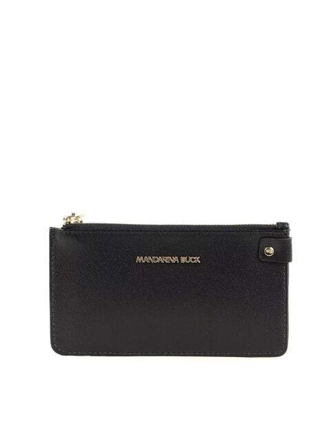 MANDARINA DUCK LUNA Portofel plat din piele BLACK - Portofele femei