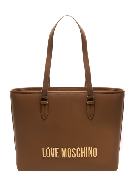 LOVE MOSCHINO BOLD LOVE Geanta de cumparaturi pe umar cămilă - Genți femei