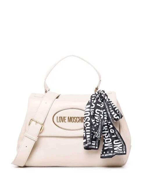 LOVE MOSCHINO CUT OUT LOGO Geanta de mana, cu bareta de umar fildeş - Genți femei