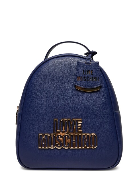 LOVE MOSCHINO GOLD LOGO Rucsac albastru - Genți femei