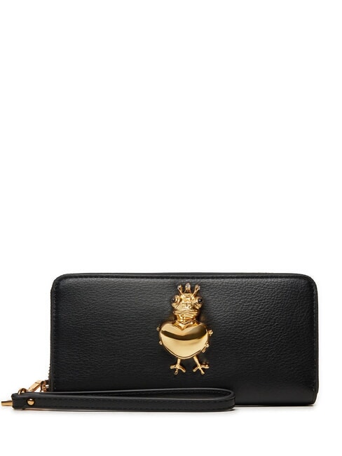 LOVE MOSCHINO FROG Portofel cu fermoar negru - Portofele femei