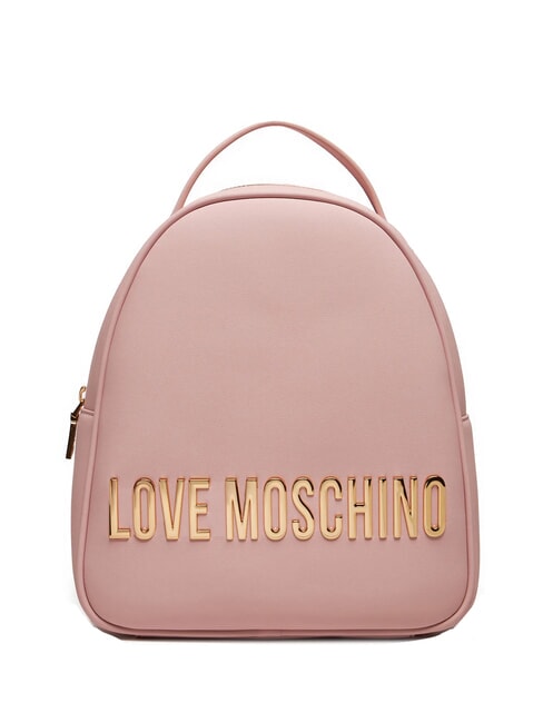 LOVE MOSCHINO GOLD LETTERING Rucsac Trandafir - Genți femei