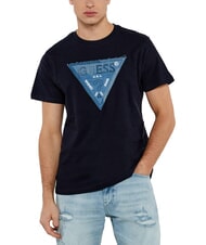 GUESS TRIANGLE Tricou cu plasture maxi logo - tricou