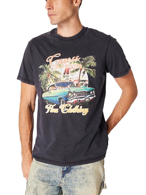 GUESS SUMMER Tricou cu maxi imprimeu smartblue - tricou