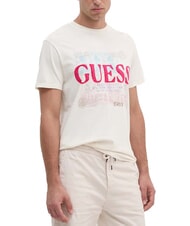 GUESS WORLD STAMPS Tricou din bumbac - tricou