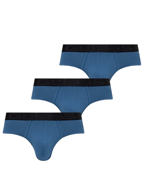GUESS JOE Set 3 slip pieptene negru gri albastru - Slip pentru bărbați