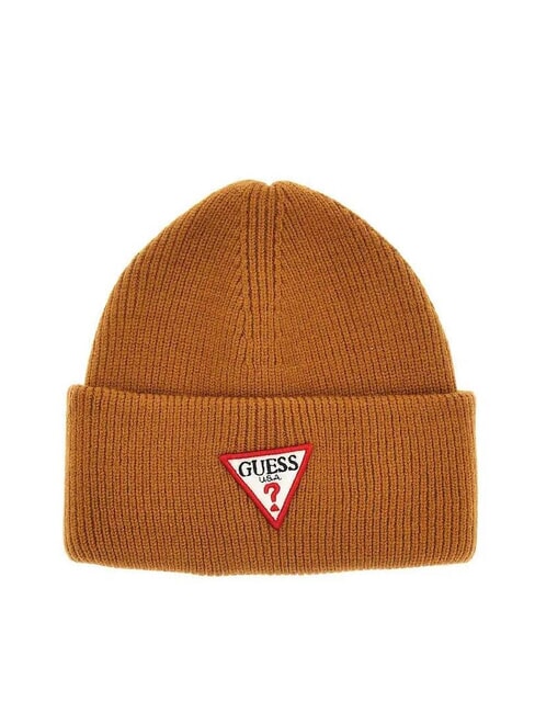 GUESS PATCH TRIANGOLO Pălărie cu manșetă ocru - Căciuli