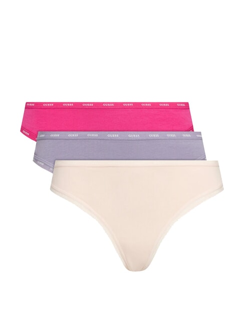 GUESS BASIC Set 3 tanga fard de obraz violet roz co - Slip pentru femei