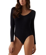 GUESS TESSA Body cu mânecă lungă cu nervuri - tricou