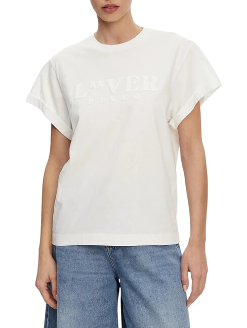 PINKO TORCETTI Tricou imprimat alb-albă ca zăpada - tricou