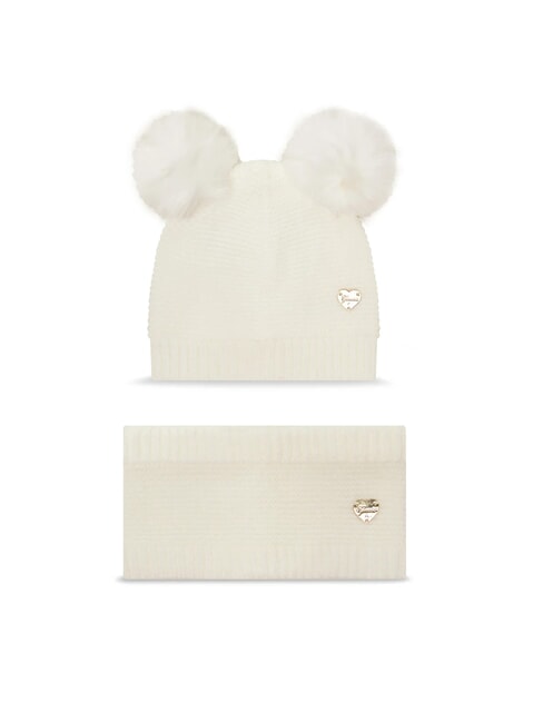 GUESS KIDS Set pălărie și eșarfă cremwhi - Pălărie pentru copii