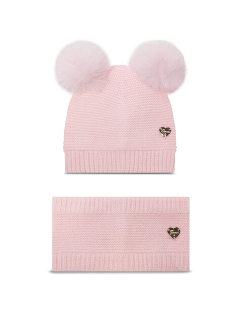 GUESS KIDS Set pălărie și eșarfă balet roz - Pălărie pentru copii