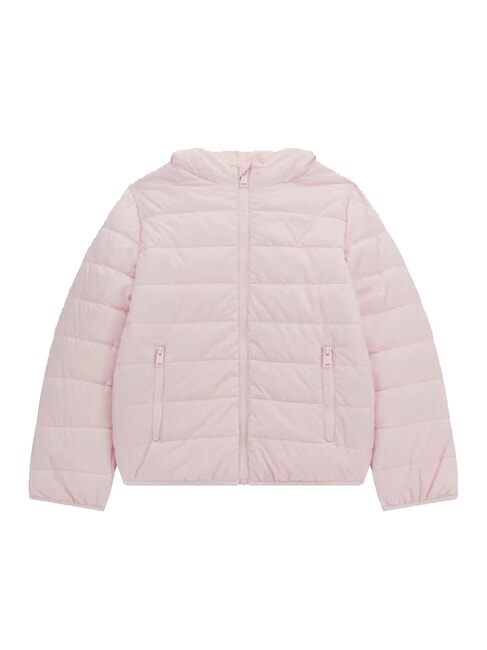 GUESS KIDS Geaca puf cu gluga balet roz - Jachete pentru copii