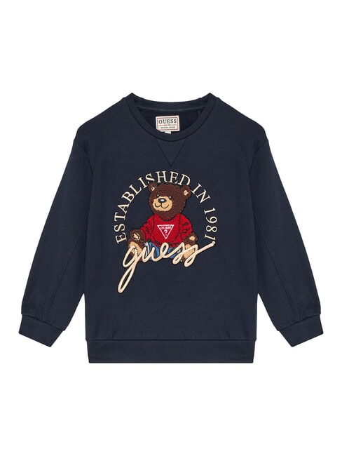 GUESS KIDS Hanorac supradimensionat cu broderie smartblue - Hanorac pentru bebeluși