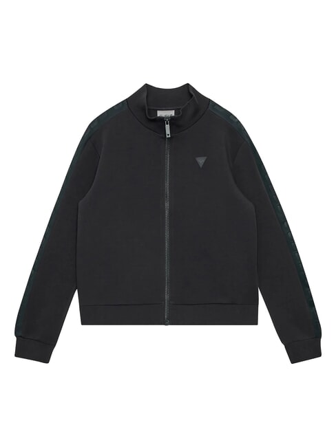 GUESS ACTIVE KIDS Hanorac cu fermoar complet albastru gri grafit - Hanorac pentru bebeluși