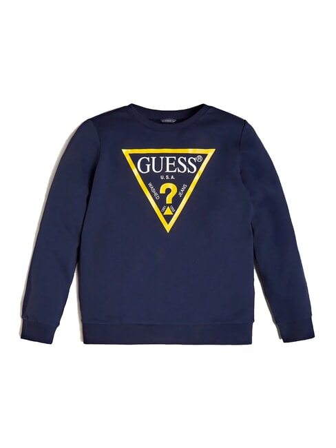 GUESS CORE KIDS Hanorac cu maneca lunga cu imprimeu cu logo puntea albastru - Hanorac pentru bebeluși