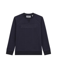 GUESS MINI ME KIDS Hanorac cu gât crew cu logo în relief - Hanorac pentru bebeluși