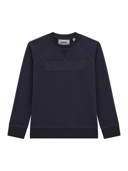 GUESS MINI ME KIDS Hanorac cu gât crew cu logo în relief mare adâncă a753 - Hanorac pentru bebeluși