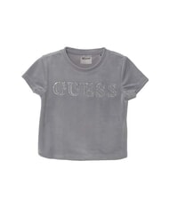 GUESS MINI ME Tricou Crop Logo Strass - Tricou copil