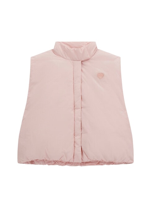 GUESS KIDS Vestă ușoară din nailon căptușită puf roz - Jachete pentru copii