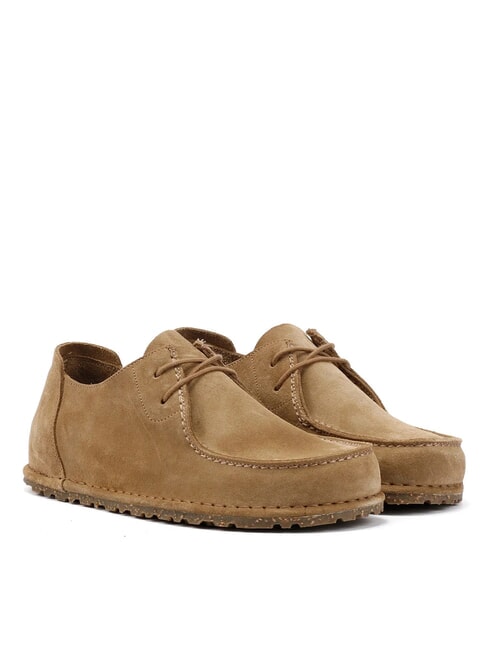 BIRKENSTOCK UTTI LACE N Pantofi din piele intoarsa taupe gri - Pantofi bărbați