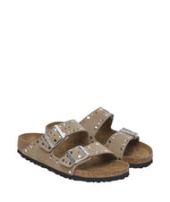 BIRKENSTOCK ARIZONA RIVET  Sandale din piele taupe - Pantofi femei - 1