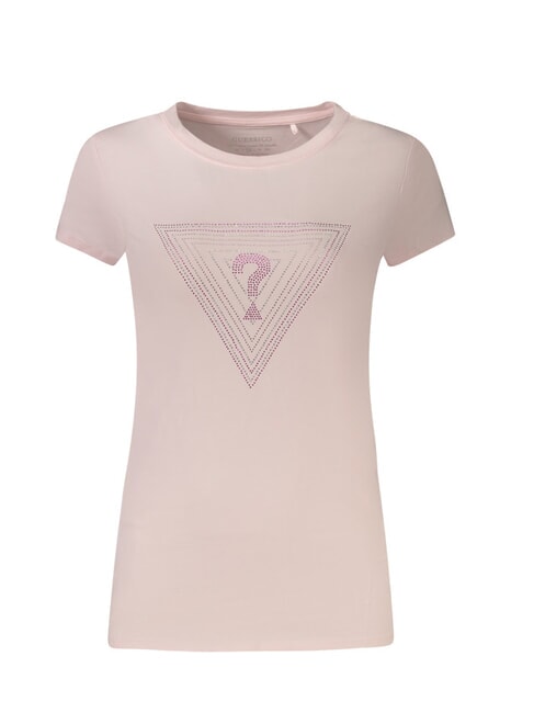 GUESS SS TRIANGLE OMBRE R3  Tricou cu maneca scurta roz cu cheie redusă - tricou