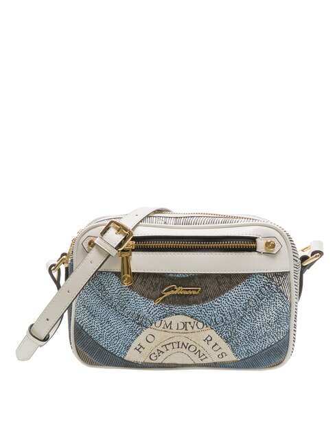 GATTINONI PLANETARIUM Geanta de umar cu buzunar lună/alb - Genți femei