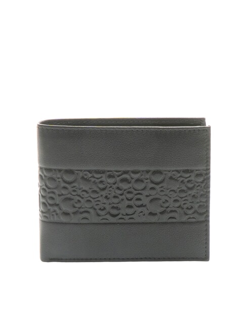 ROCCOBAROCCO VERTIGO Portofel din piele cu portmoneu negru - Portofele bărbați