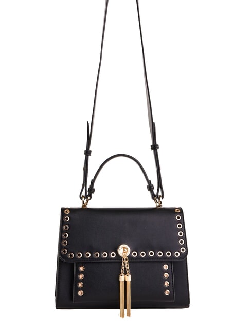 GAUDÌ DIVA Geantă ghiozdan cu împânzire BLACK - Genți femei