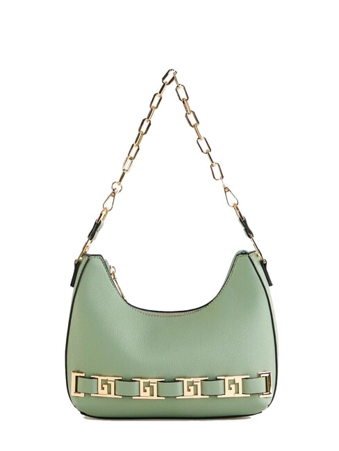 GAUDÌ DORIS Geanta de umar cu sigle metalice marin / alb - Genți femei