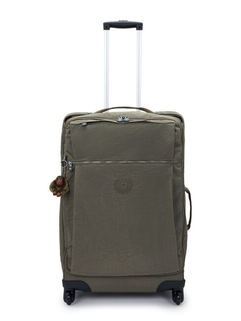 KIPLING DARCEY M Cărucior semirigid dimensiune medie câmp verde - Trolere semirigide