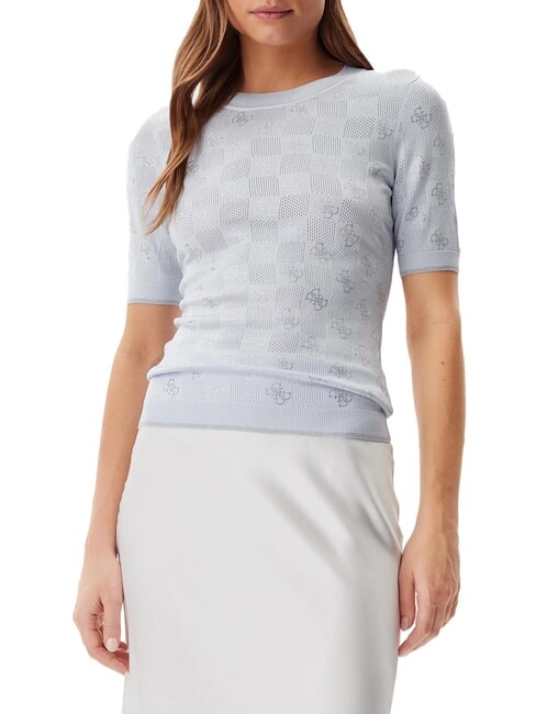 GUESS ROSIE 4G RN Tricou înaltul cerului - tricou